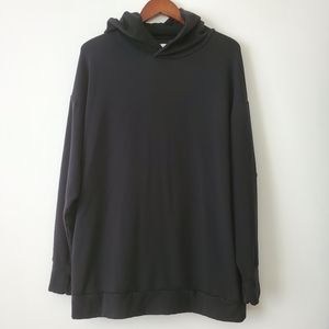 American Eagle Offline by Aerie Women's L Black Modal Pullover Hoodie Sweater